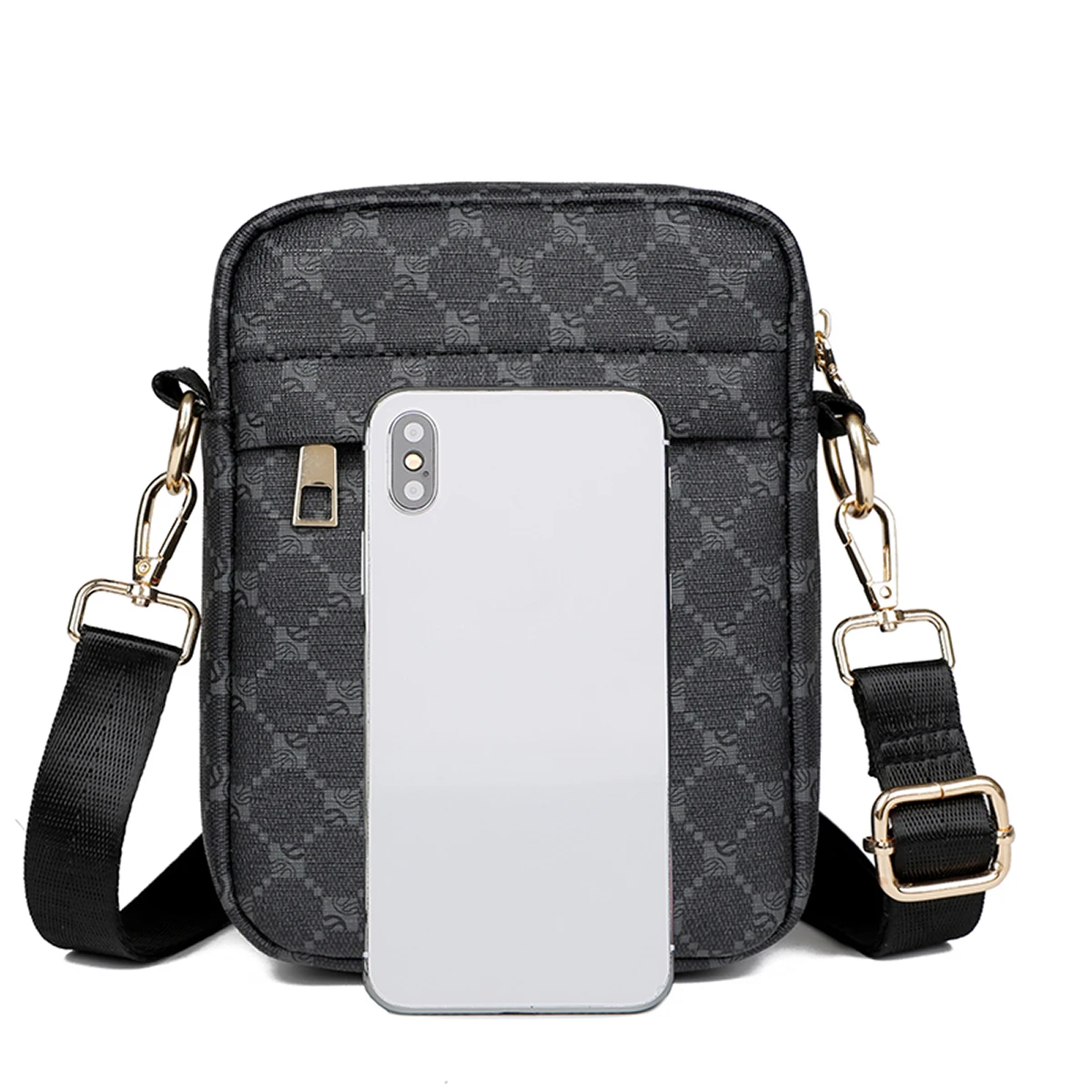 1Pcs Fashionable Multi-function Small Bag Mobile Phone Bag, Daily Commuting Shoulder Messenger Bag, Small Vertical Square Bag