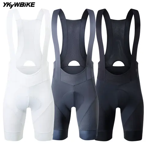 YKYWBIKE Cycling Bib Shorts Men Outdoor Road Bike Ride Sponge Padded Riding Bib Tights Bicycle Men's Cycling Clothing Mtb Short