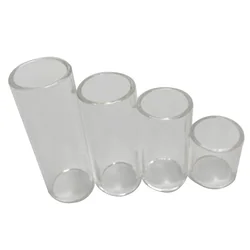 4Pcs Glass Slide Glass Guitar Finger Sliders Guitar Accessories for Guitar Bass 70mm 60mm 51mm 28mm