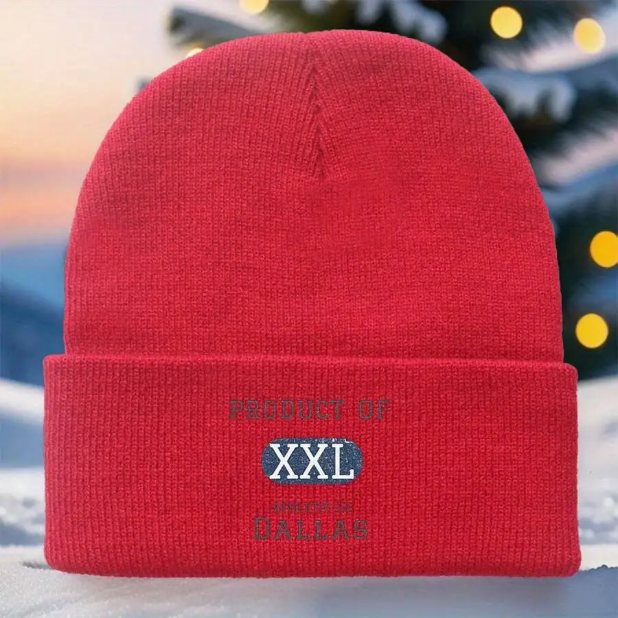 Unisex Warm Winter Beanie with Dallas Print