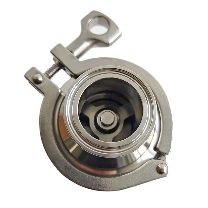 Sanitary Quick Check Valve 304/316L Stainless Steel Clamp Type   Food Grade Pharmaceutical Valve