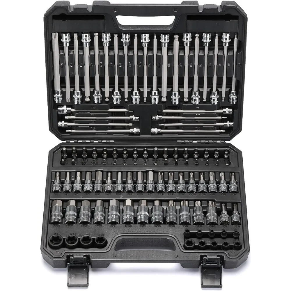 107 Pieces Bit Socket Set, 1/4