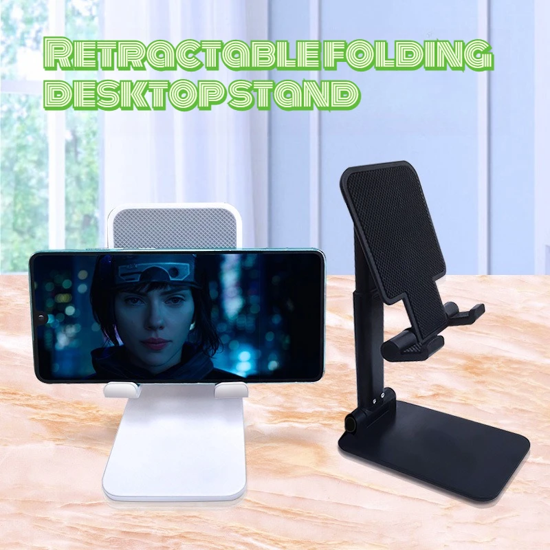 

Universal Retractable Foldable Desktop Phone Holder Adjustable Mobile Phone Tablet Stand For iPhone Samsung All Smartphones
