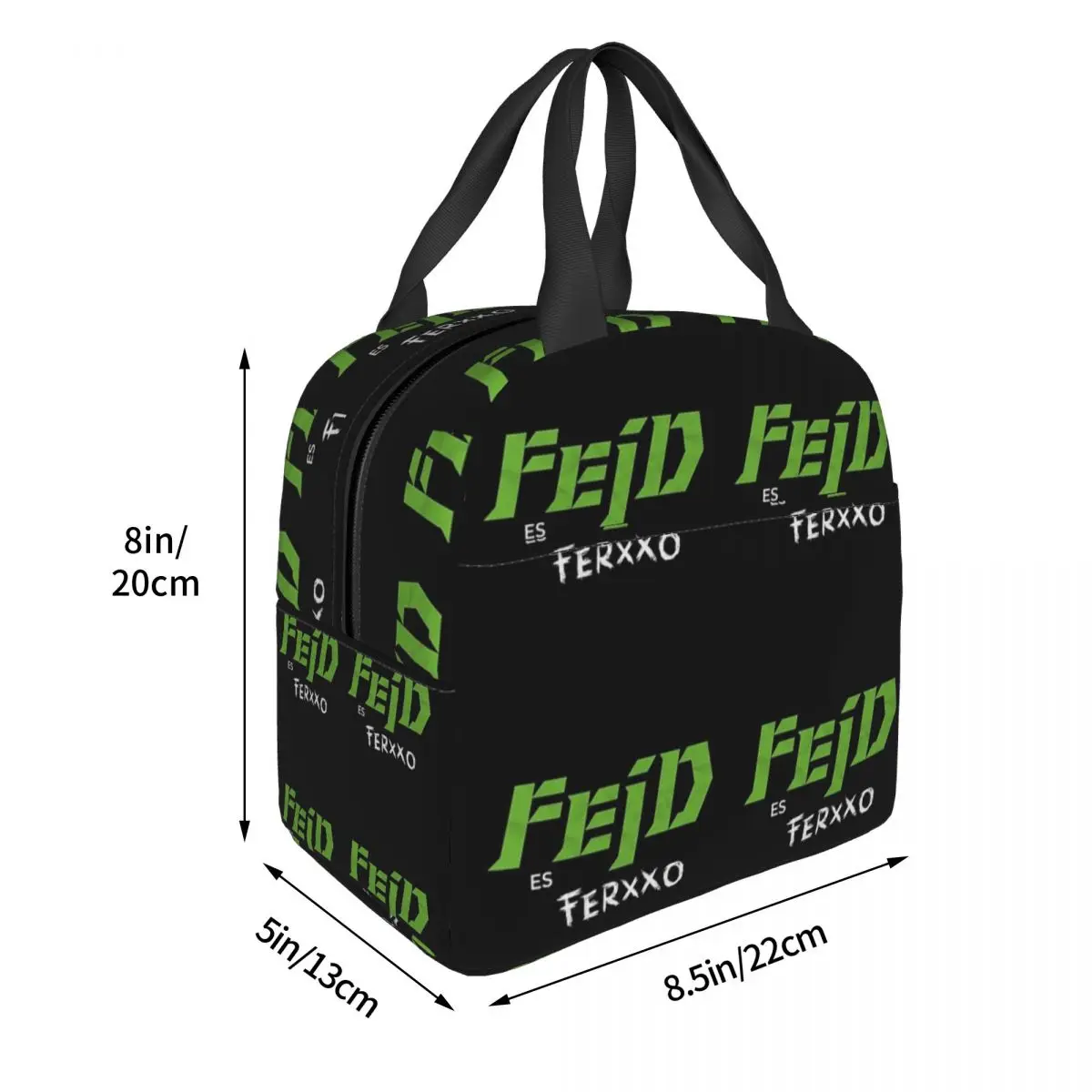 Feid Ferxxo Classic Lunch Bags Insulated Bento Box Waterproof Lunch Tote Picnic Bags Cooler Thermal Bag for Woman Girl Work