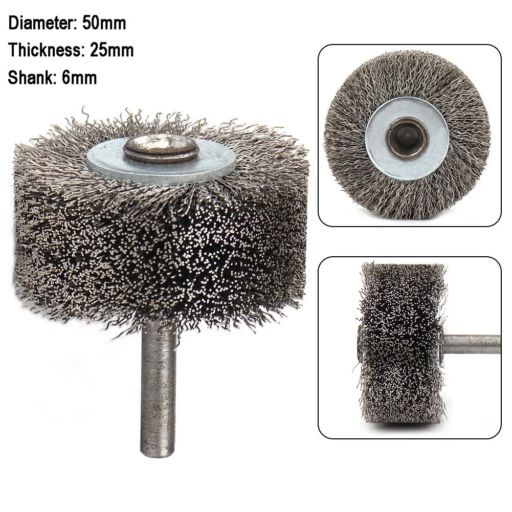 

For Wood Carving Brush Steel Wire Brush Replacement 1pc 50x25mm For Metal Rust Removal Polishing Stainless Steel