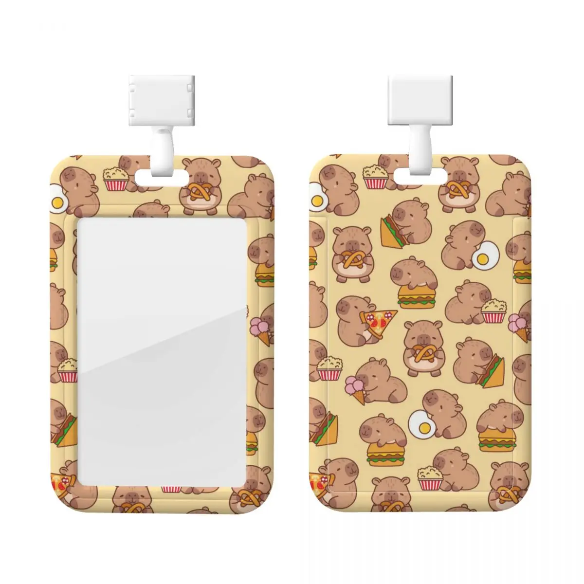 

Пользовательские забавные держатели для кредитных карт с капибарой, шейный ремешок, ремешок для удостоверения личности, держатель для карт, заводские держатели для карт медсестры