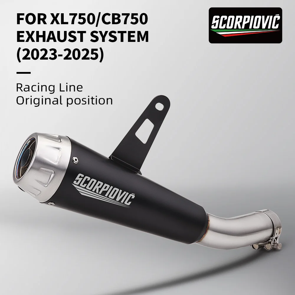 

Slip On Suitable for XL 750 2023 2025 750 Hornet 23-24 XL750 Escape Motorcycle Exhaust Muffler Connecting Pipe