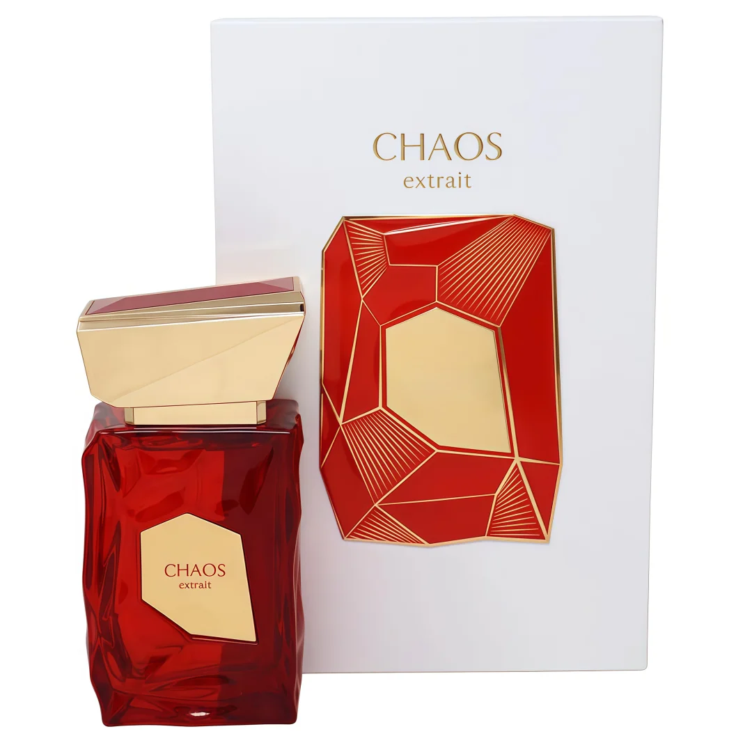 The Fragrance World French Avenue Chaos Extrait de Parfum Spray 3.4oz 100ml, Unisex Cereza Rojo Frutas Iris Vainilla Espuma Cuero