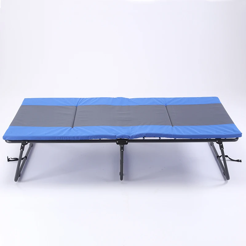 Outdoor Ultralight Aluminum Adventure Deluxe Camping  Portative Sleeping Cot Folding Stretcher Bed