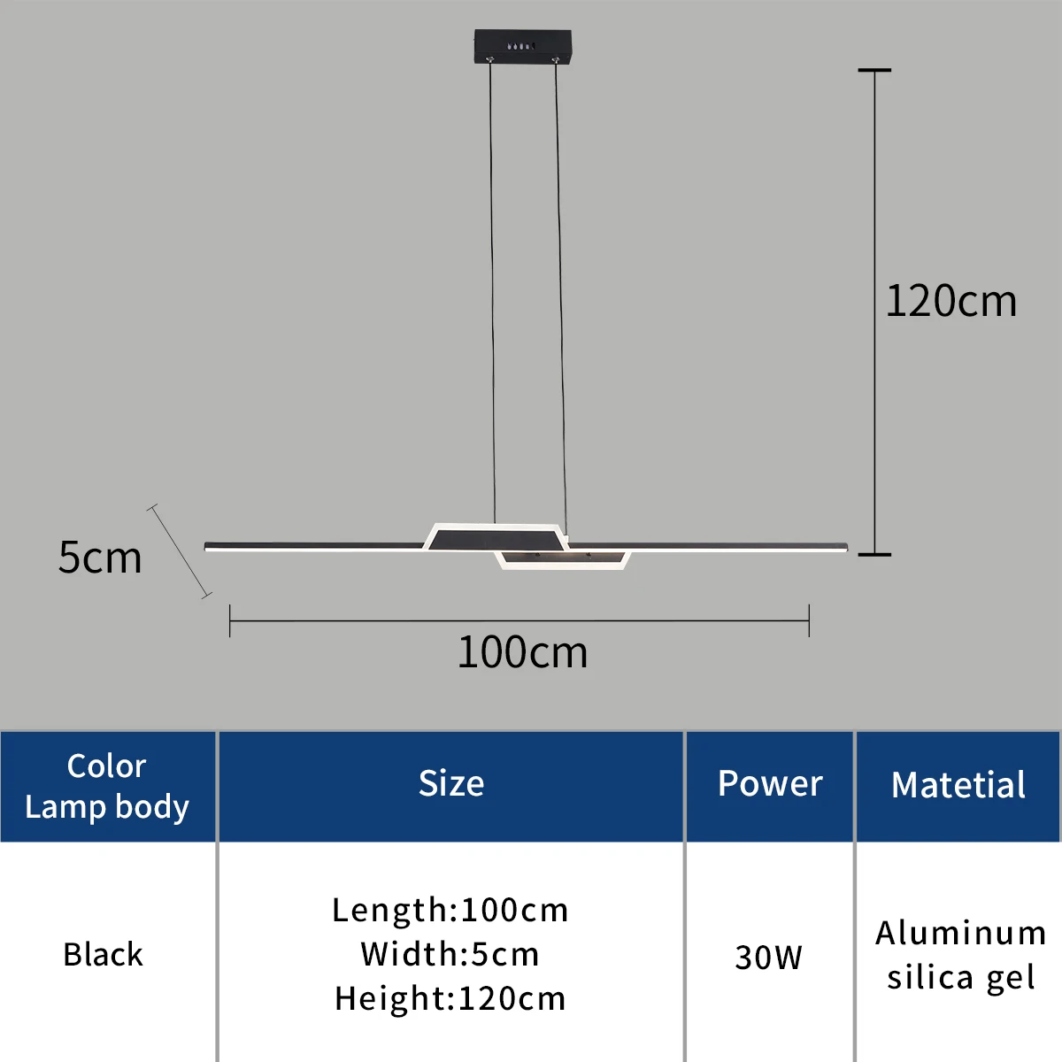 Imagem -03 - Neo Gleam-modern Led Pendant Lights Linear Pendurado Lâmpada para Casa Sala de Jantar Decoração da Cozinha Suspensão Luminária