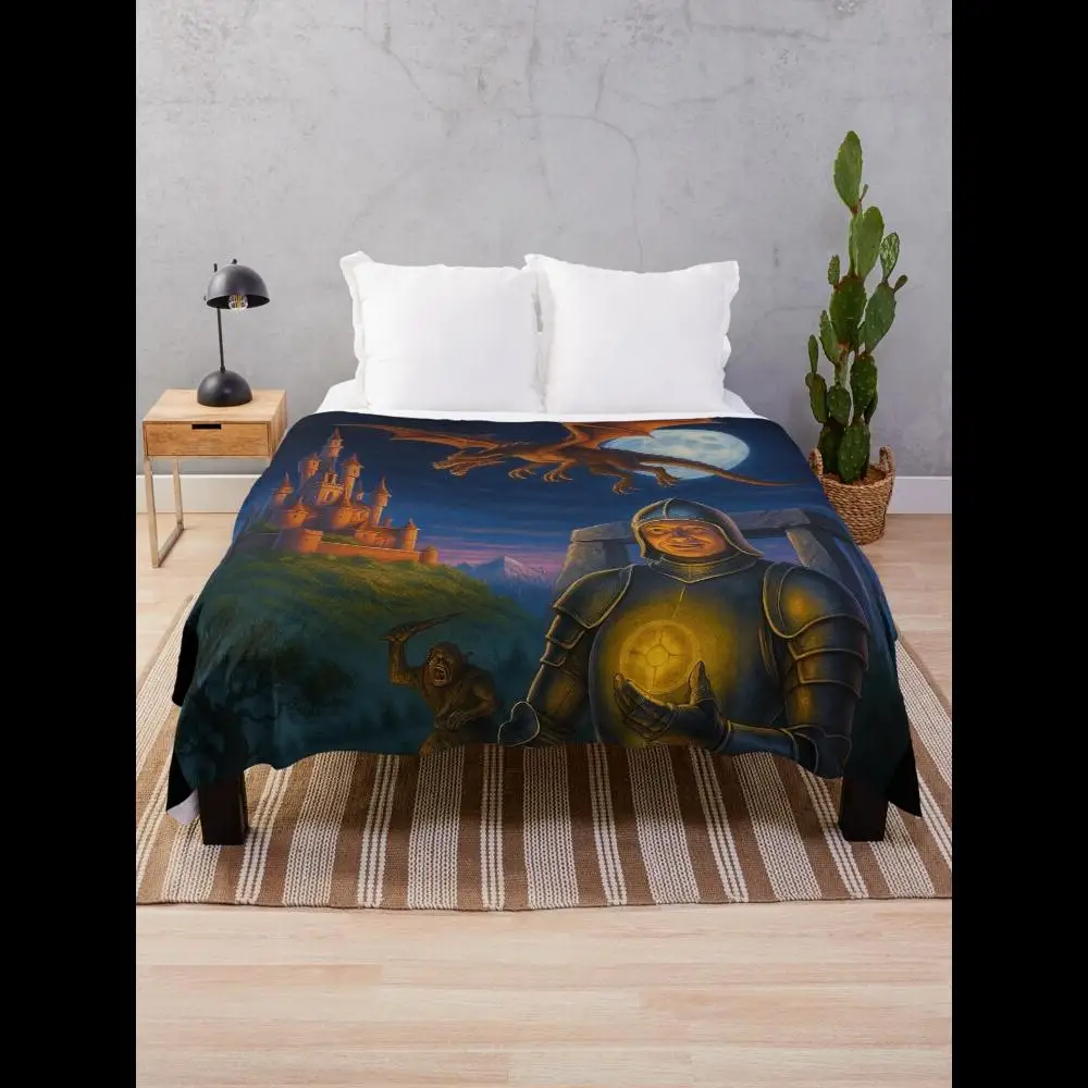 

Moonstone Retro Game Cover Art Poster Throw Blanket