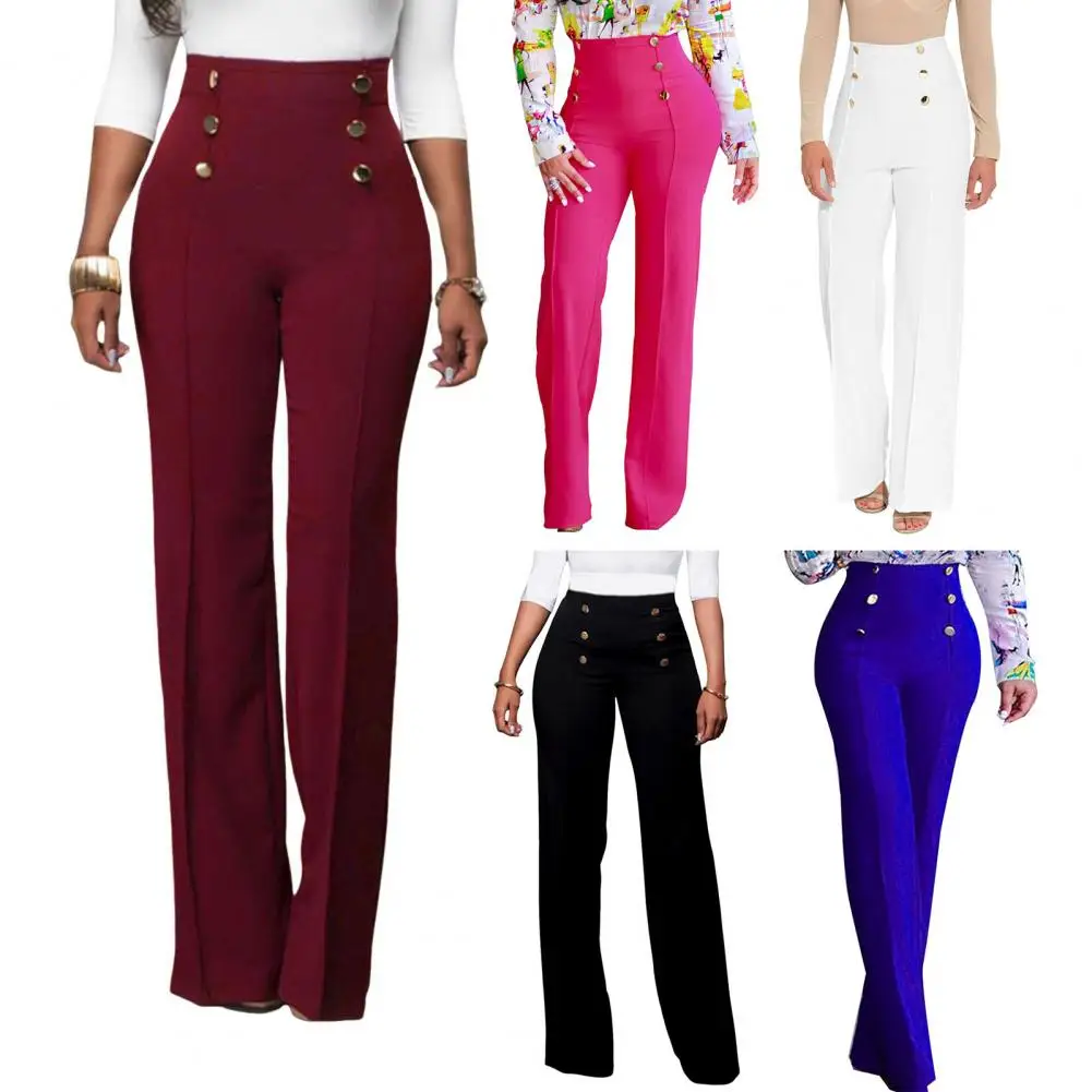 Kleding Kantoor Losse Damesbroek Werk Wijde Pijpen Broek Voor Vrouwen Recht Baggy Wit Zwart Nieuwe Herfst Voor Kantoorwerk