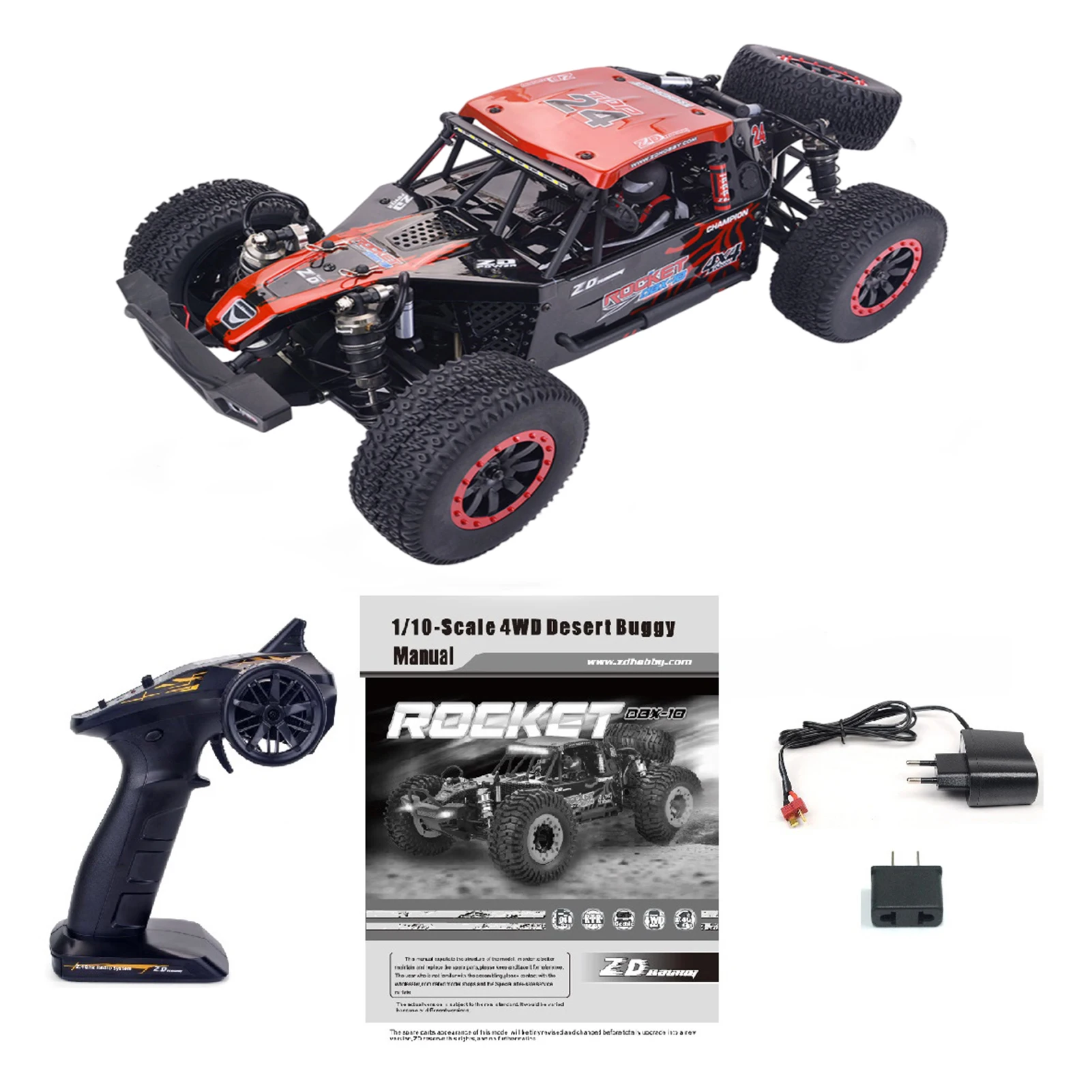 

ZD Racing DBX-10 1/10 RC Car 4WD Brushless/Brushed 80KM/H High-speed 2.4G RTR RC Model Desert Off-road Car Aldult Children's Toy