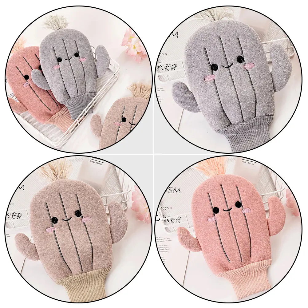 

3pcs Scrub Gloves Baby Bath Mitts Infant Shower Bathing Sponges Body Scrubbing Towels for Newborns Kids Lightweight Portable