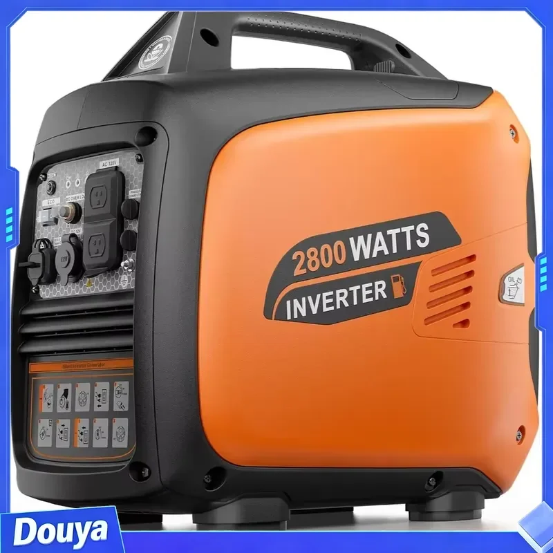 2800W Powered Inverter Generator, Super Quiet for Camping & Home Backup, 1.1 Gal Tank, 40 Lbs