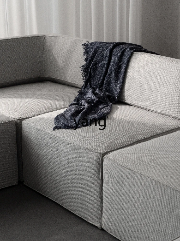 Yjq Fabric Sofa Small Apartment Simple Modern Living Room Furniture Combination Suit