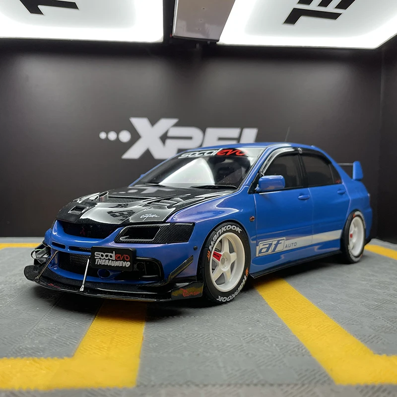 

1:24 Lancer EVO IX EVO9, модифицированная версия, спортивный автомобиль, модель игрушечного автомобиля из сплава, звуковой свет, детская игрушка, коллекционные предметы, подарок на день рождения