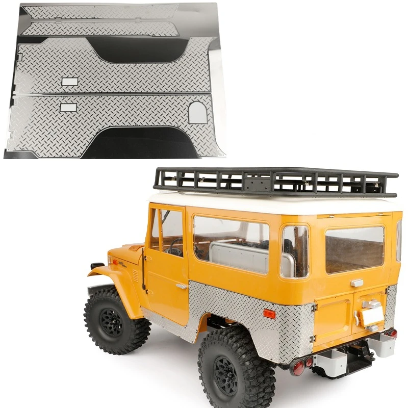 Simulation Metal Anti-slip Plate Luggage Rack Bottom Plate for 1/10 RC Crawler Car Traxxas FMS FJ40 Accessories