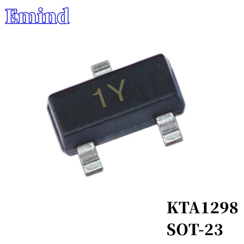 200/500/1000/2000/3000Pcs KTA1298 SMD Transistor SOT-23 Footprint 1Y Silkscreen PNP 30V/800mA Bipolar Amplifier Transistor