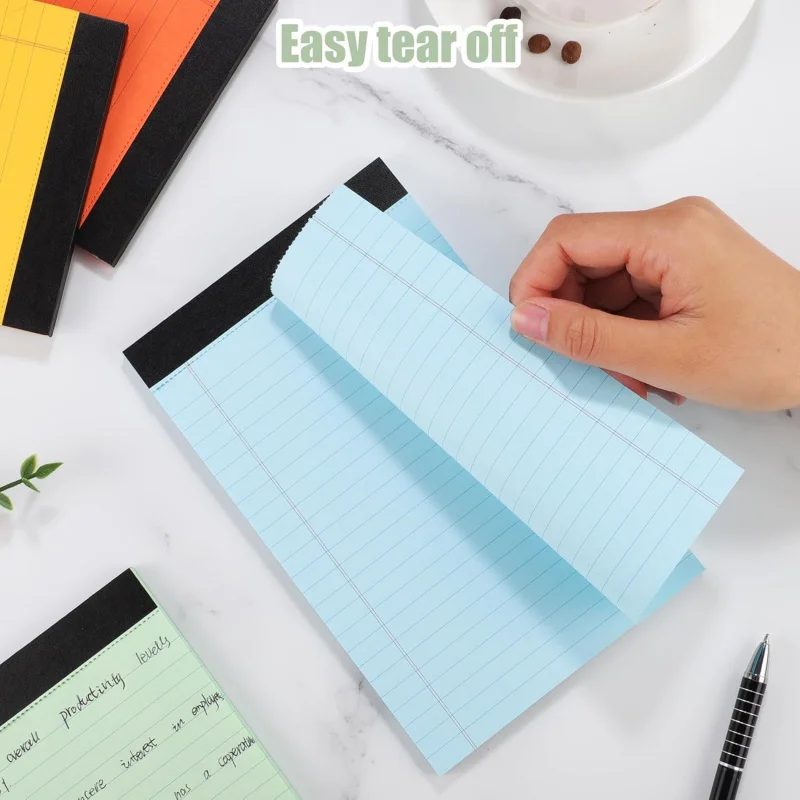 8 opakowań małych notesów 5x8, Legal 5x8 College Ruled Perforated Lined Writing Home, Study, Of