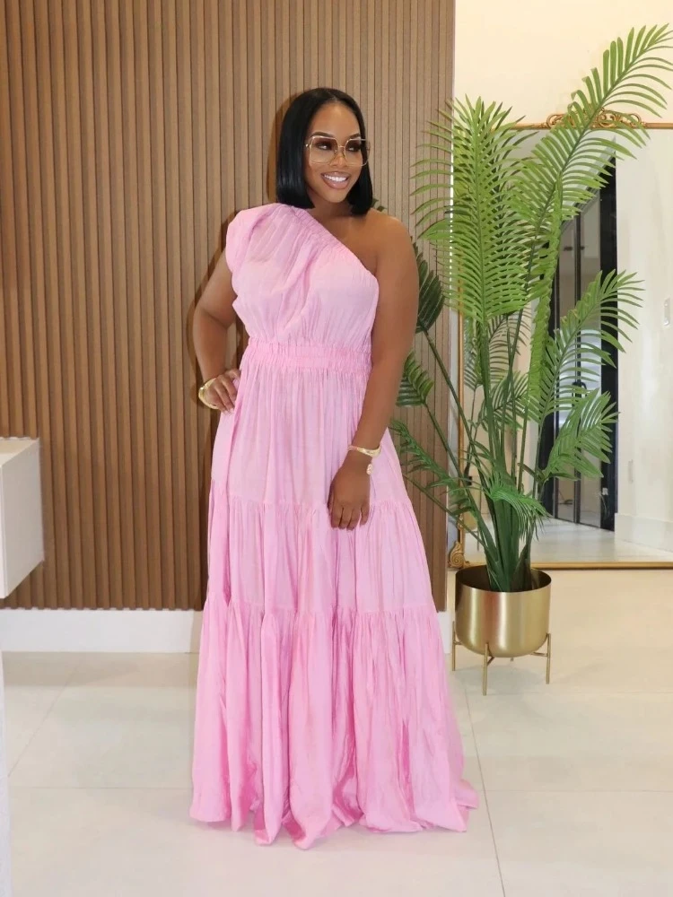 

BWQ 2025 Summer Sexy Holiday Party Women's Set Vest Top + Long Skirt Suit Beach Sleeveless Two 2 Piece Set Outfit