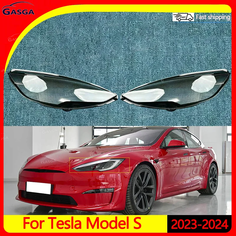

Headlight Lens Cover Replace The Lampshade For Tesla Model S 2023 2024 High-Quality Headlight Covers