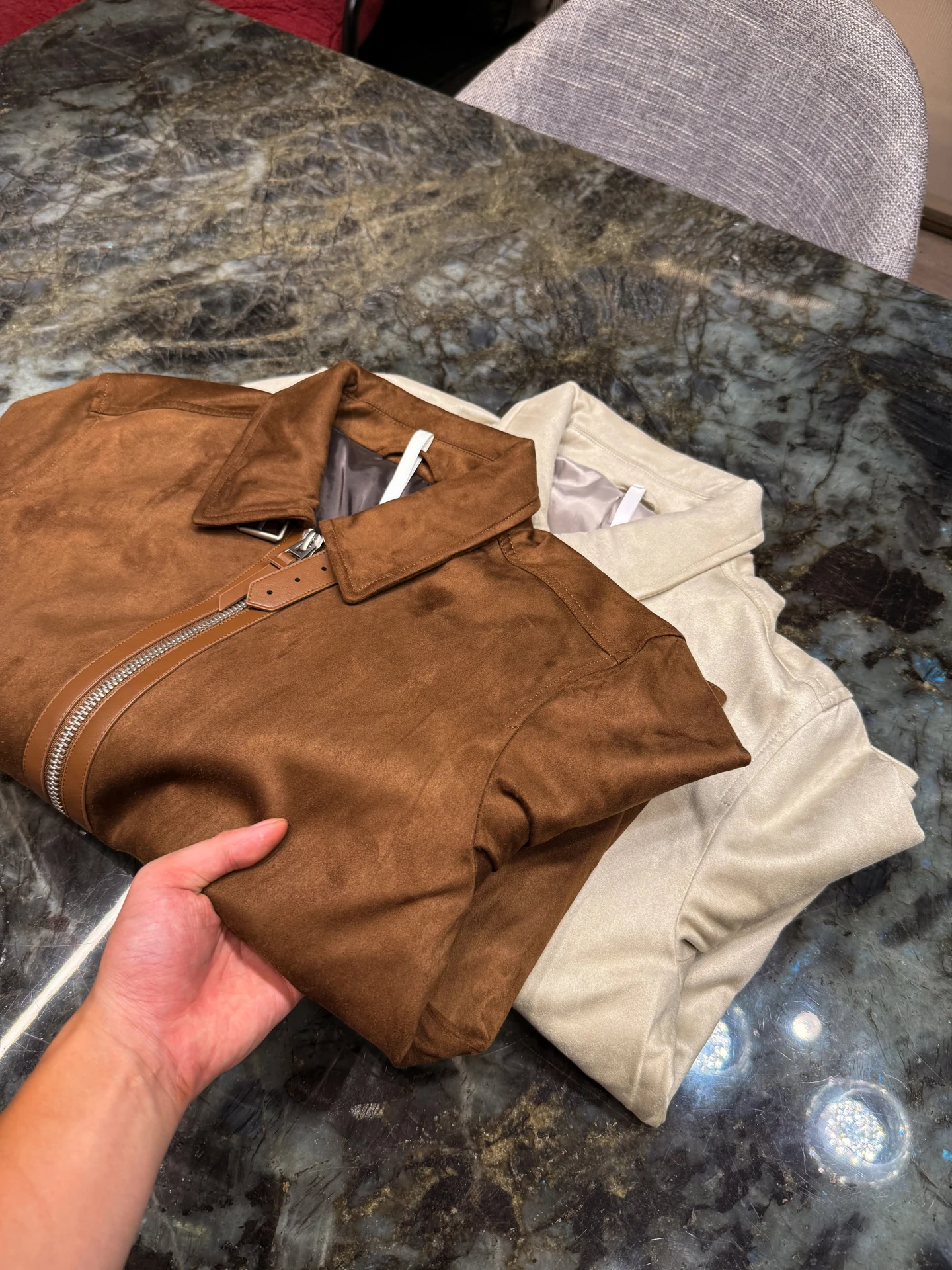 

Smooth Fine Deer Velvet Leather Jaet Men's Eco-friendly Leather Outerwear Coat BALMIE Stand Fit Winter 2025 ort S...