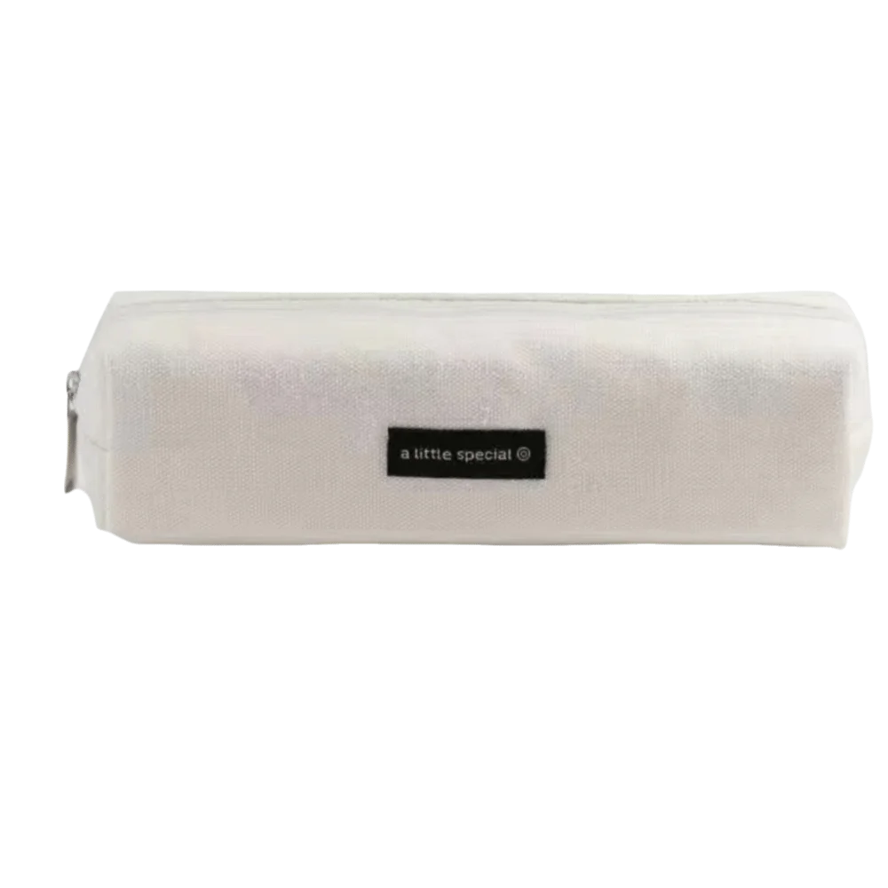 

Large Capacity Canvas Pencil Case Small Size Simple Design Student Stationery Box Solid Color Canvas Material