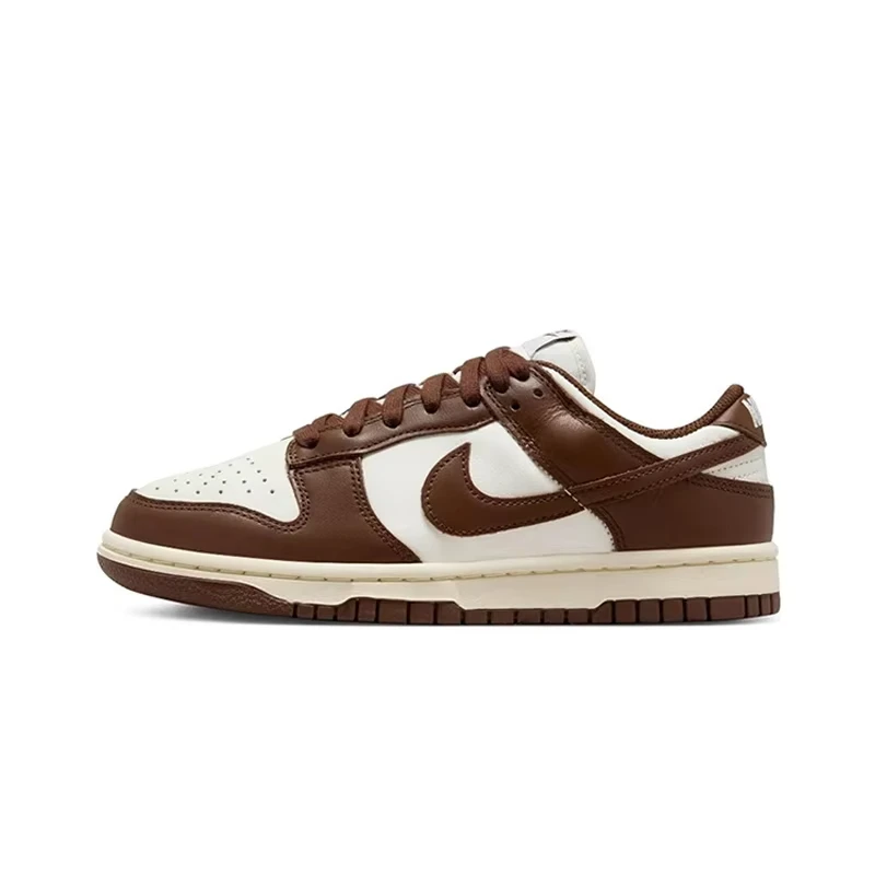 

Original Nike Dunk Low 'Surfaces In Brown And Sail' Women's Skateboarding Shoes Chocolate Brownish White Sneakers DD1503-124