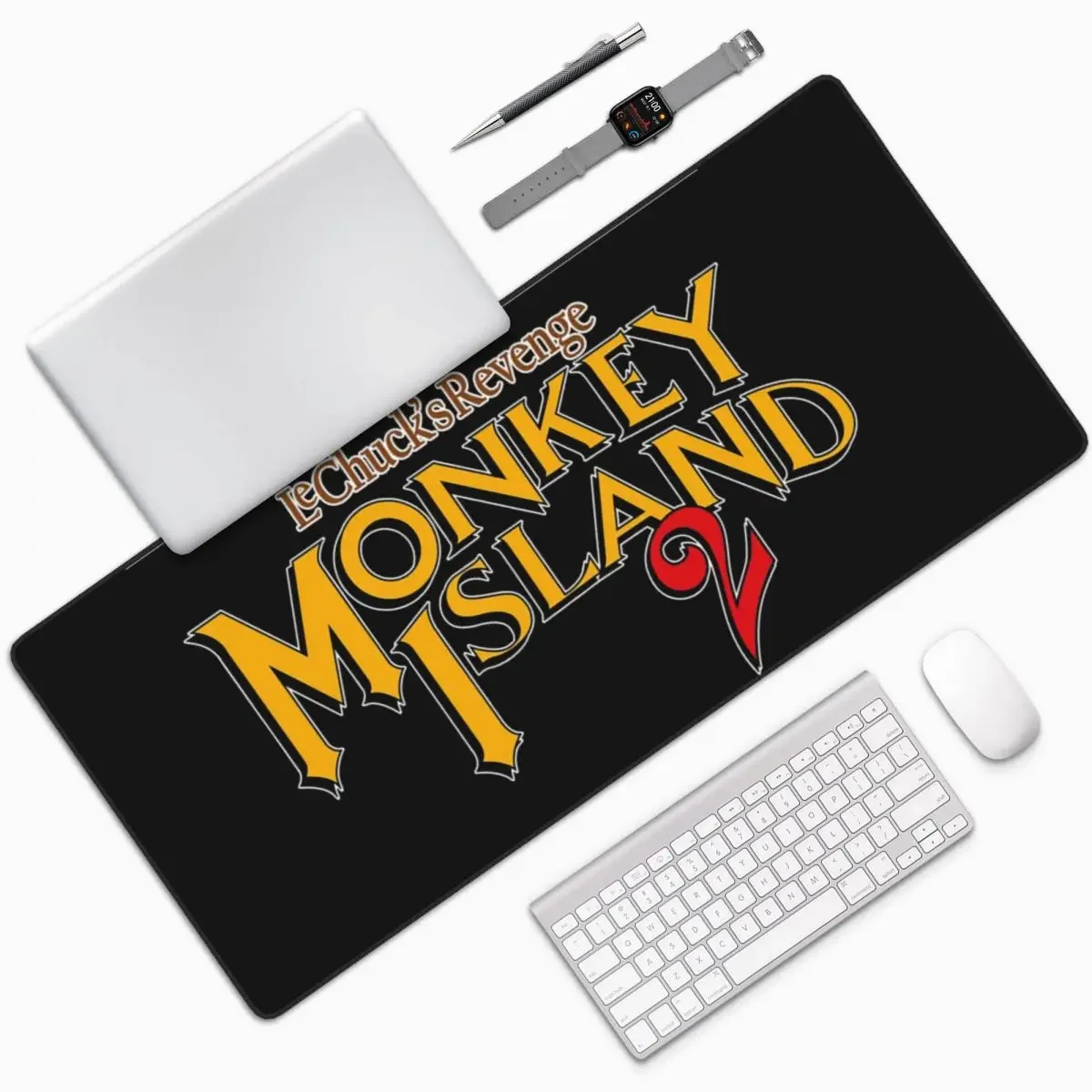 The Secret Of Monkey Island Large Mouse Pad Computer Keyboard Mouse Mat Gamer PC Laptop Desk Mat Office Accessories Table Mats