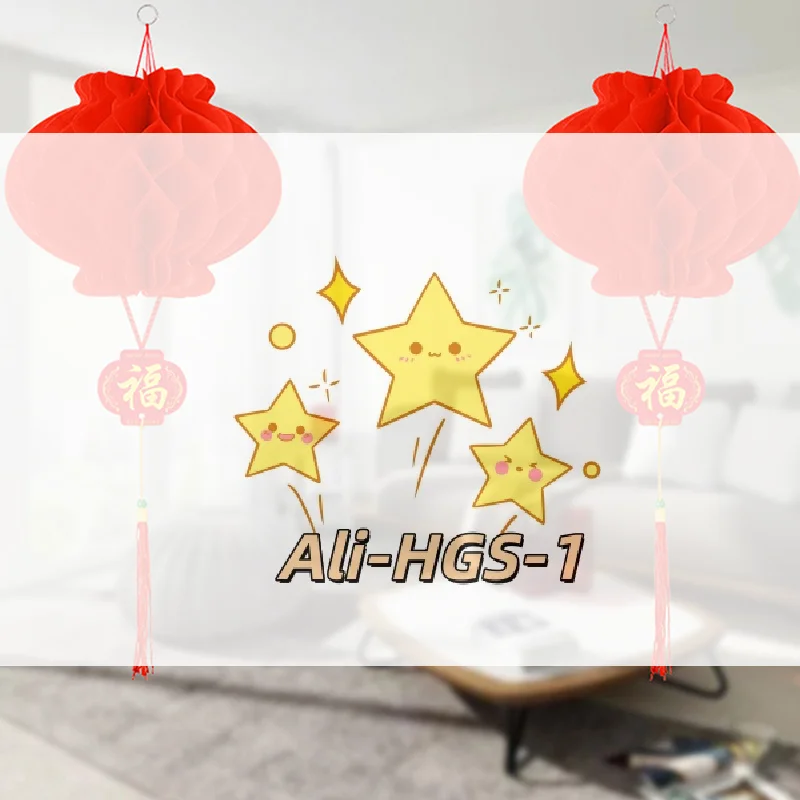 10Pcs 2023 Chinese New Year 6 Inch Traditional Chinese Red Paper Lantern Hang Pendant Waterproof Festival Lanterns Decoration