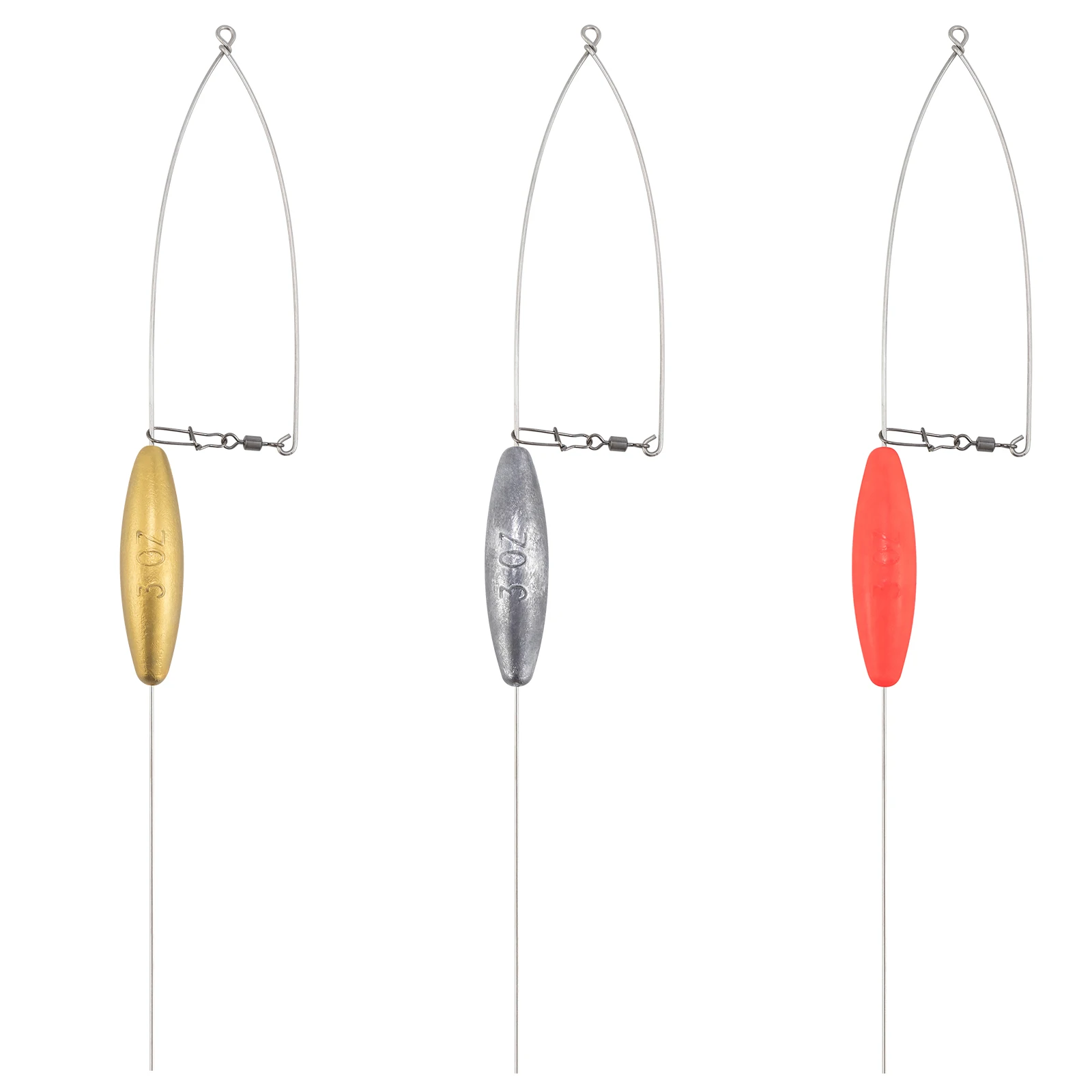 2pcs Fishing Sinker Bottom Bouncer for Trolling Drifting Fishing Live Bait Spinner Rigs Crankbaits Crawler Harness Walleye Rig