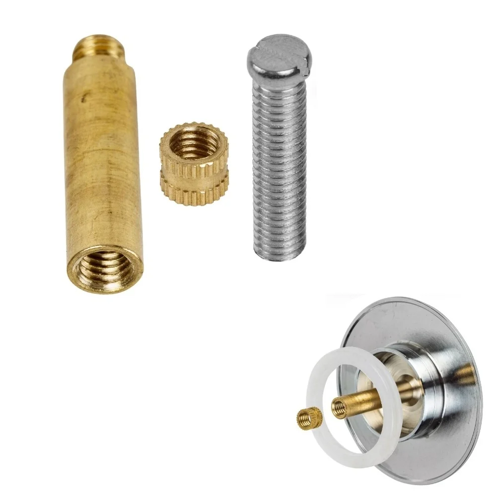 

1Set Bathtub Stoppers Rod Replacement Part With Adjustable M8 Brass Support Rod/Adjustable Bolts/Nut For Bathtub Stoppers Repair
