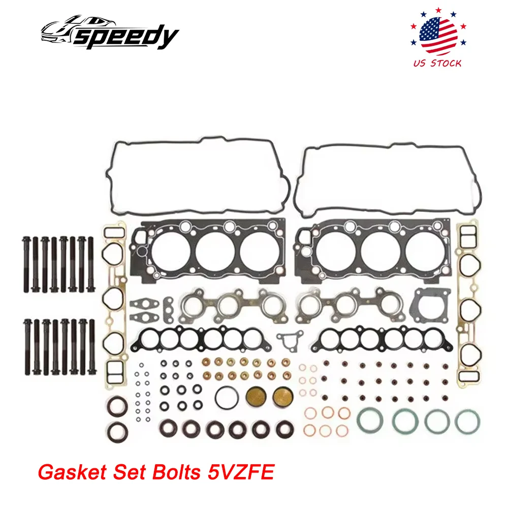 

Gasket Set Bolts 5VZFE For 1995-2004 Toyota Tacoma Tundra 4Runner 3.4L SM-1041