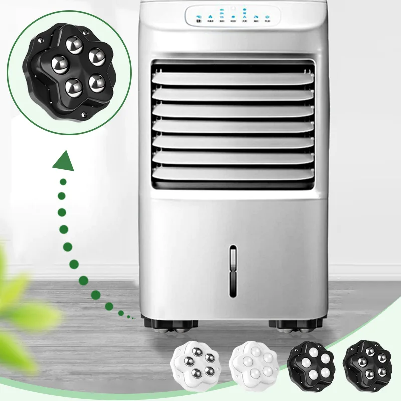 4 قطعة 360 درجة دوران الذاتي لاصق عجلات صغيرة للأجهزة عجلات ذاتية اللصق سوبر الحاملة