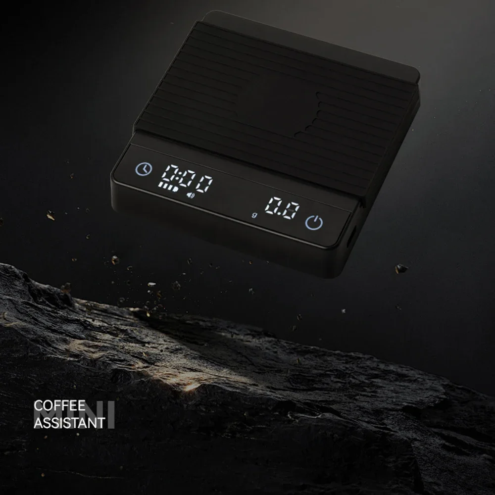 Portable Hand-brewed Coffee Weighing Bean Timing Scale Italian Mini Espresso Electronic Scale Special 2kg Barista Weighing Tool view 5