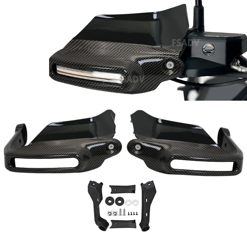 Carbon Black Handguard Hand shield Protector Windshield For BMW R1300GS R1300 GS R 1300GS ADVENTURE R 1300 GS ADV 2024 2025