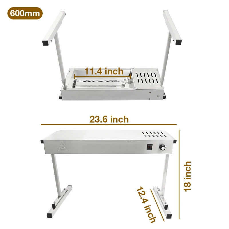 Food Heating Lamp for Food Insulation for Supermarket Home Use French Fries Heating Machine 600MM