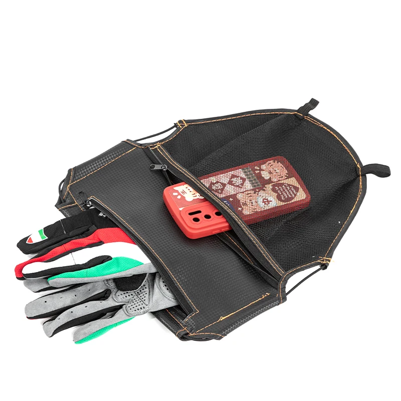 ★▲Popular Cycling Bag Motorcycle Seat Storage Black Antifouling Scratch Resistant Material Electric Vehicle Scooter Bucket