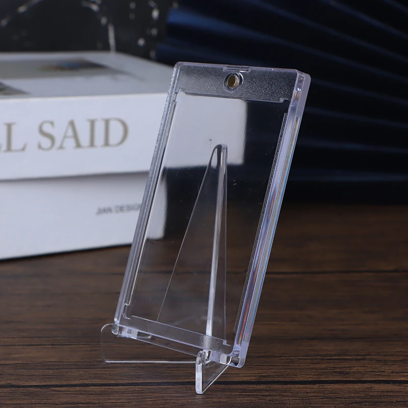 35PT Magnetic Card Holder Support Cards Protectors Hard Plastic Sleeves Trading Display Case Sports Card