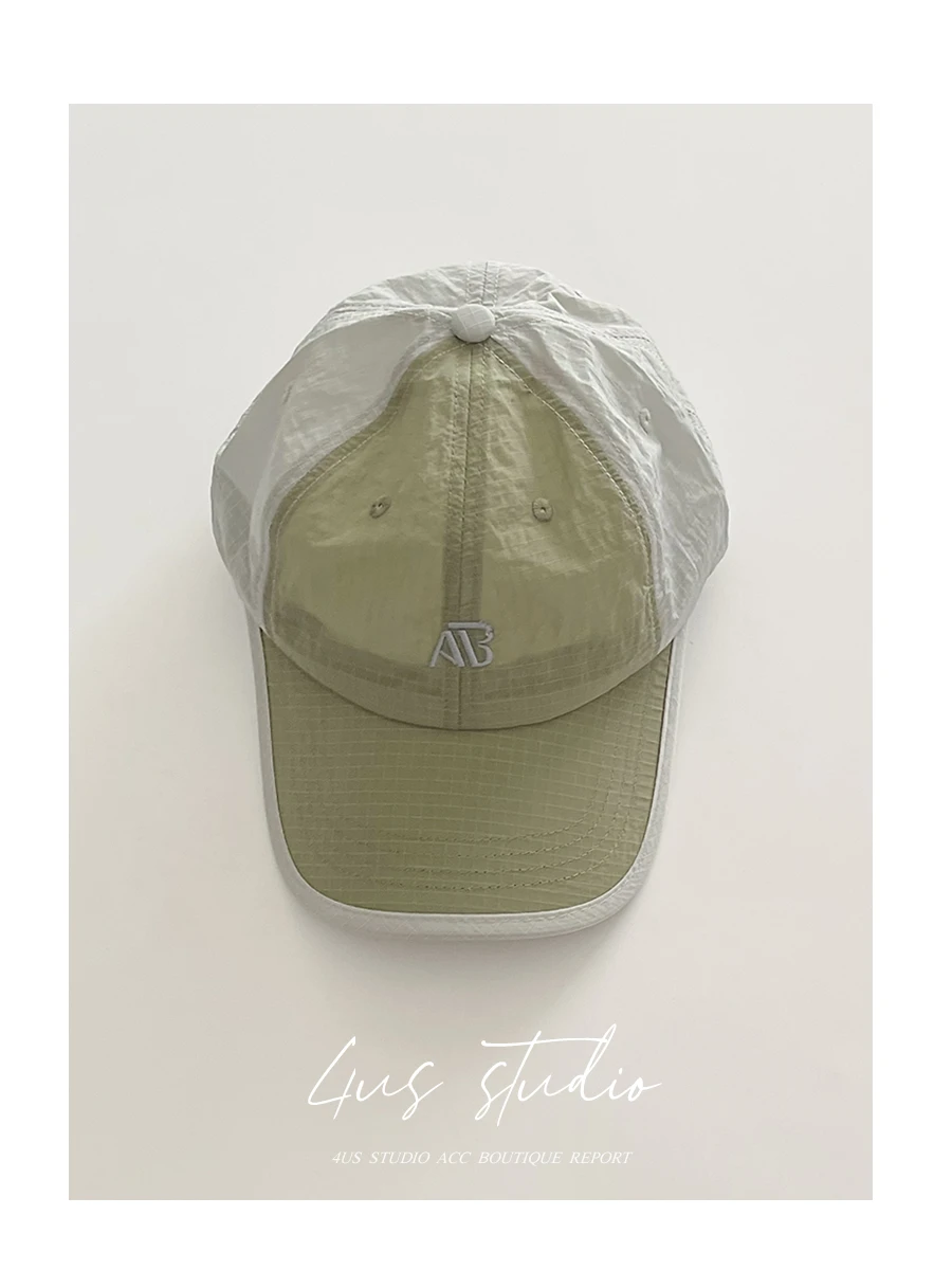 Spring and summer outdoor quick-drying baseball cap couple visor light breathable cap women