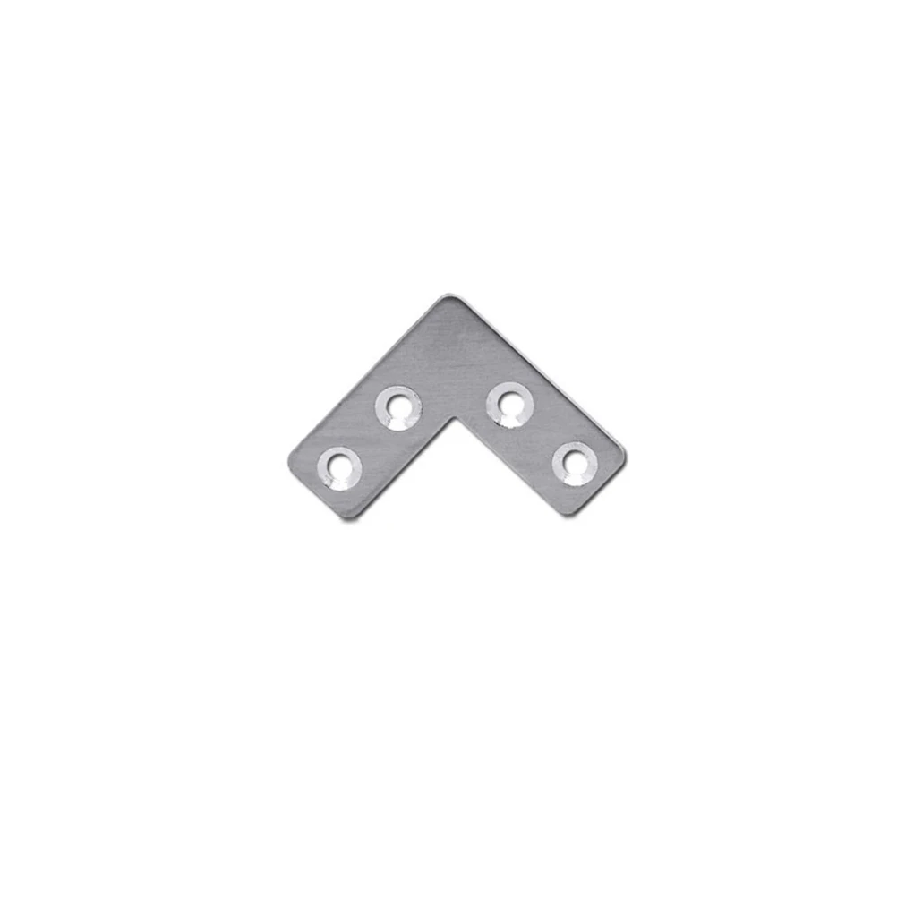 

10 Pcs Stainless Steel Fixed Plate Durable Long Lasting Easy Install Corner Bracket Braces Angle Stainless Hardware Accessories