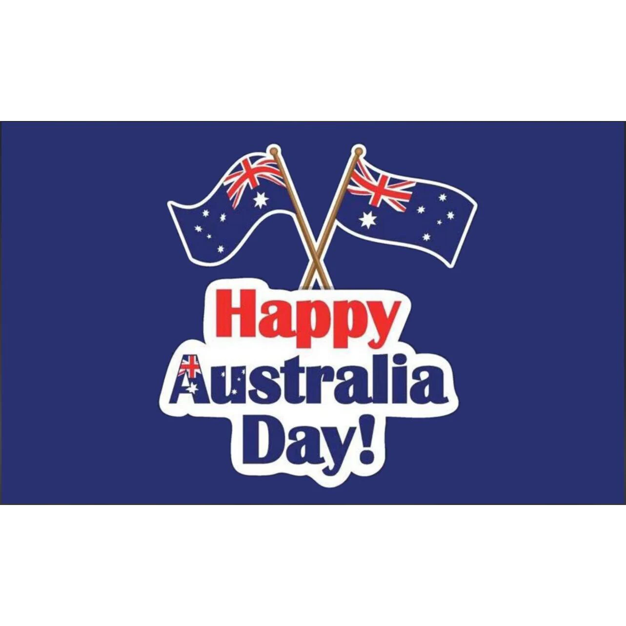 banner of Happy Australia DAY custom size 60x90cm 150x90cm flag