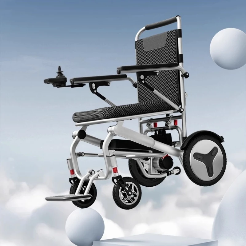 

The elderly scooter, four-wheel intelligent, fully automatic portable, foldable electric wheelchair
