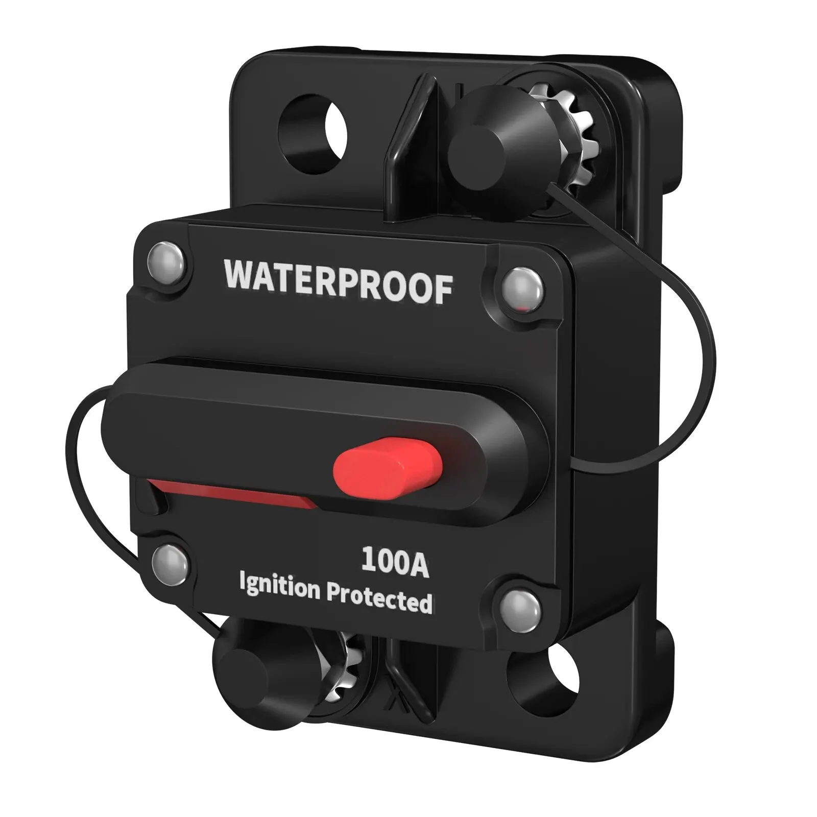 30A-300A Circuit Breaker 12V - 48V DC 12 Volt Circuit Breaker Inline with Manual Reset Waterproof for Marine Boat Trolling Car