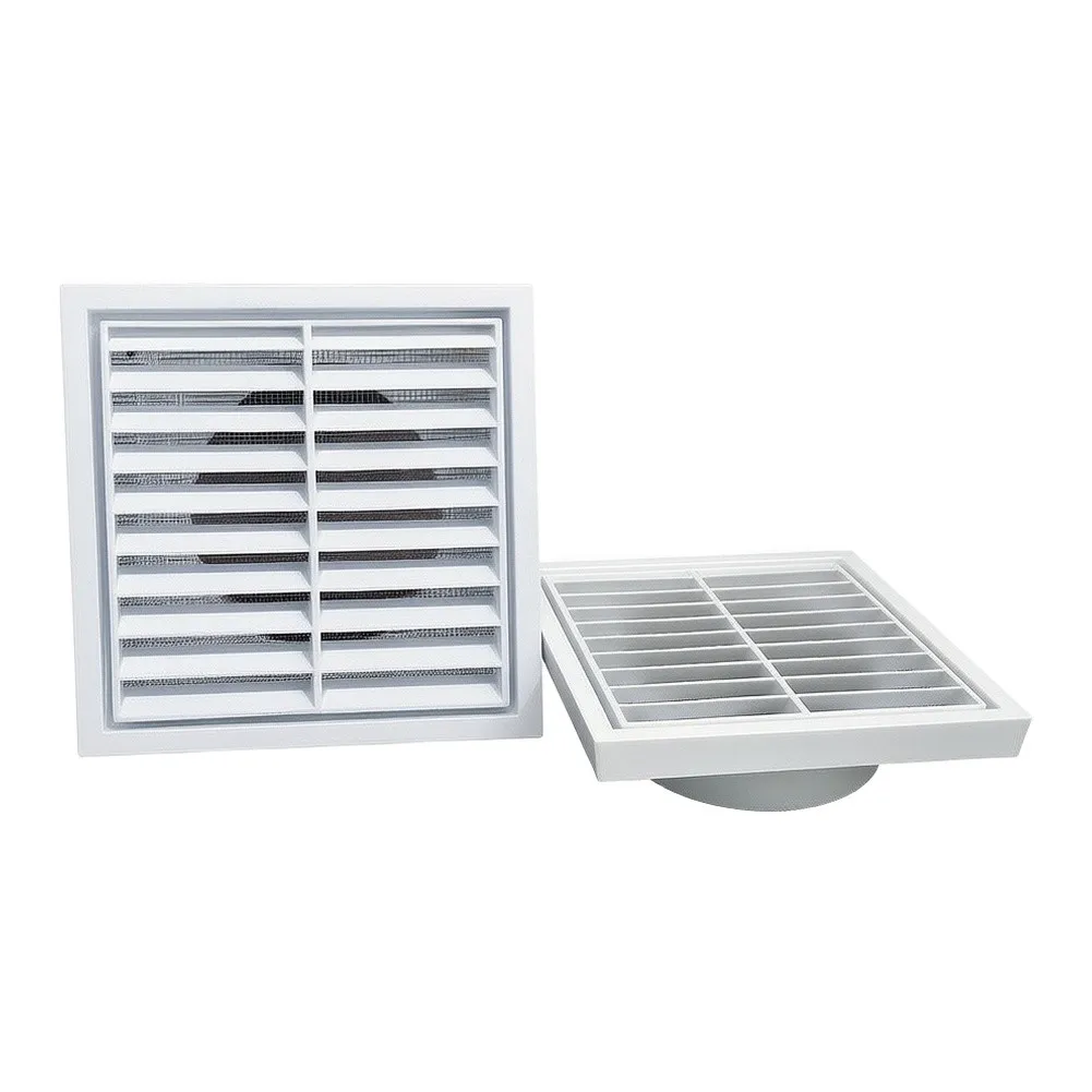 Rainproof Louver Vent Cap With Filter Screen 8 Inch For Dryer Duct Outdoor Wall Vent HVAC Installation Supplies New Home Decor