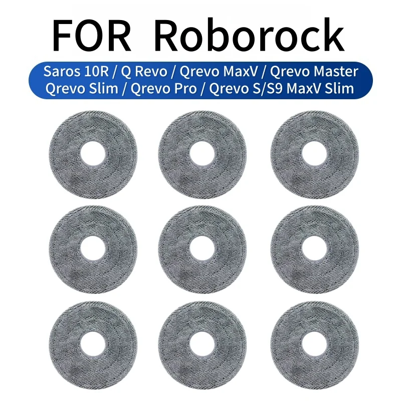 For Roborock Saros 10R / Q Revo / Qrevo MaxV / Qrevo Master / Qrevo Slim / Qrevo Pro / Qrevo S /S9 MaxV Parts Robot Mop Pad