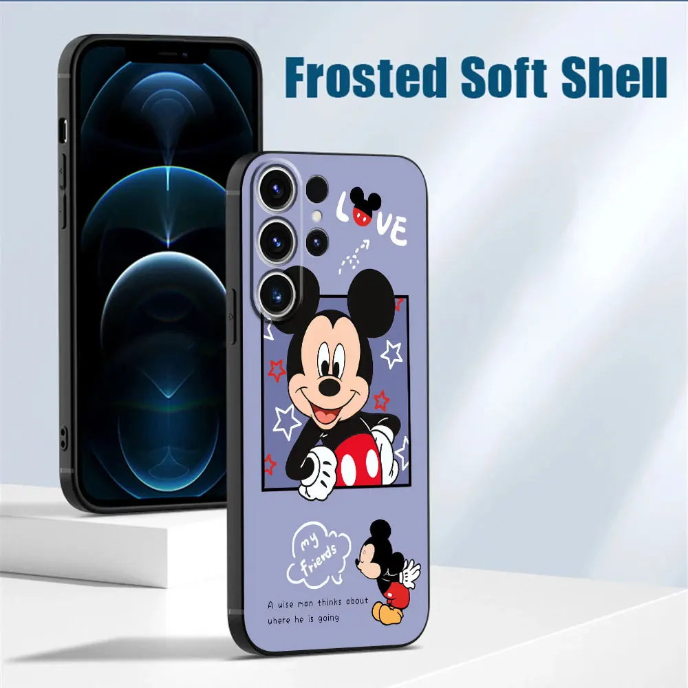 Disney Mickey Minnie Case for Samsung Galaxy S24 S9 S20 FE S23 Ultra 5G S10e S21 S8 S7 Edge S22 Plus S10 TPU Soft Capa Cover