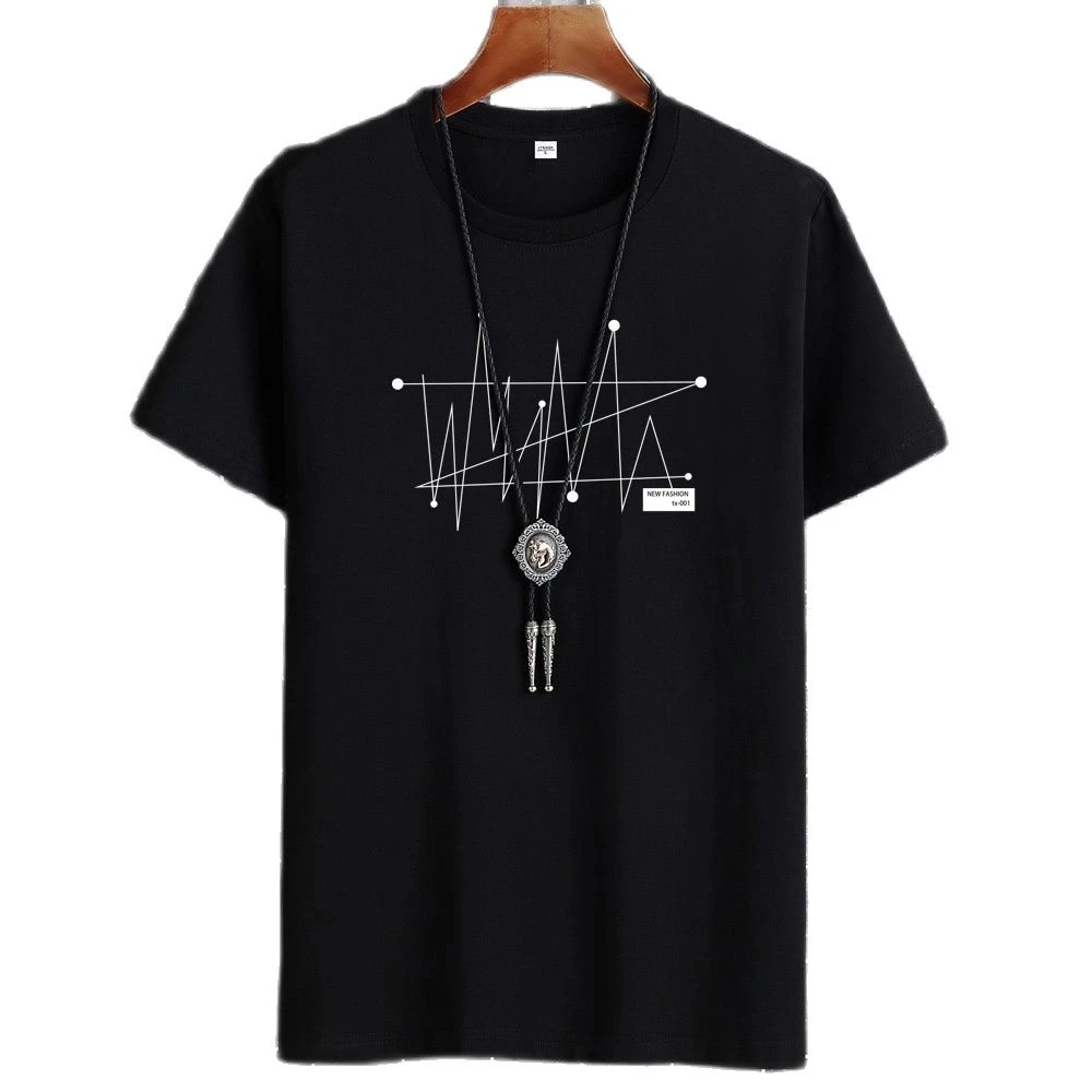 Manga Tshirt Tops Oversize Men Loose Tee 100% Cotton Fashion Goth Print Men\'s Short Sleeve T-shirt Summer New Male Casual Tshirt