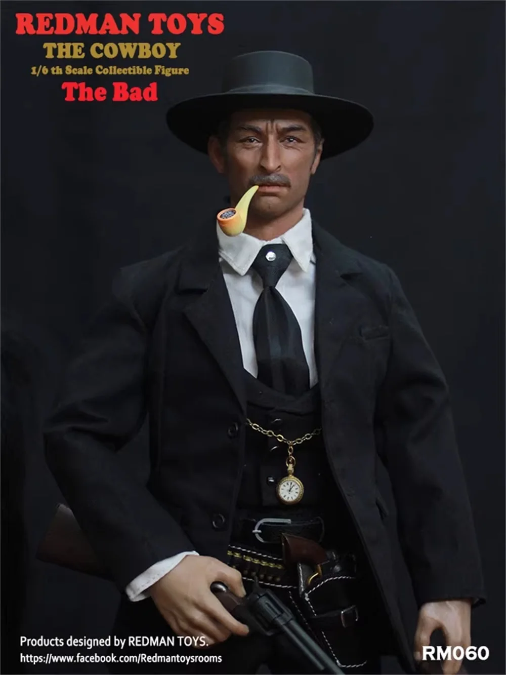 REDMAN RM060 The Bad US. West Cowboy Mayor of Tombstone Town No Horse Full Set Action Figure Gift For Fans Collectable 1/6